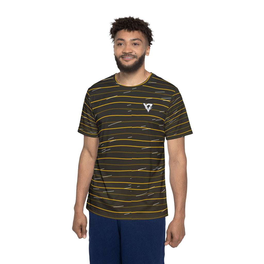 Running Gold Rush Pace Lanes Men's Sports Jersey