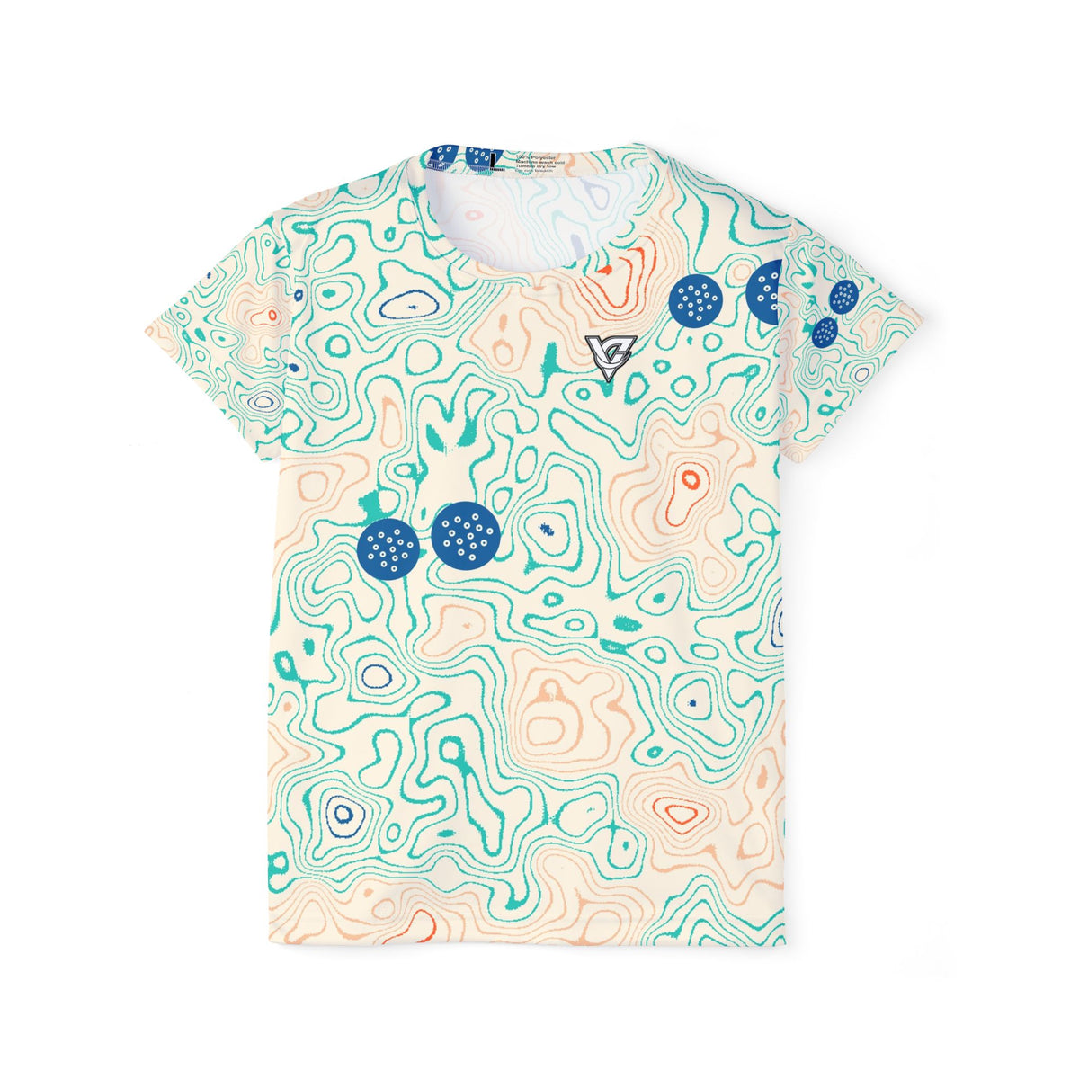 Golf Papaya Splash Topo Trail Women's Sports Jersey