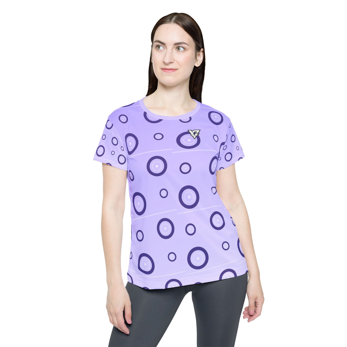 Training & Gym Lavender Mist Iron Plate Women's Sports Jersey