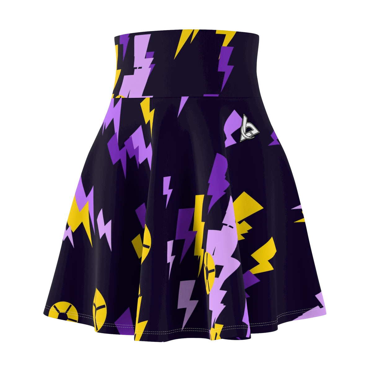 Soccer Ultra Grape Bolt Strike Women's Athletic Skater Skirt