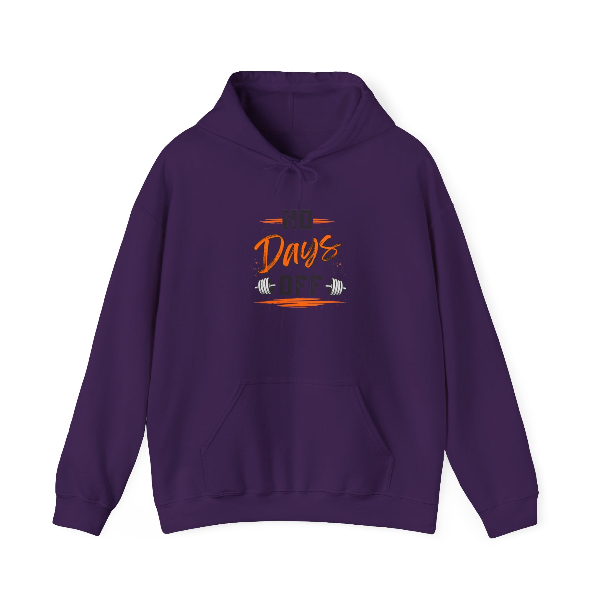 No Days Off | Heavy Hooded Sweatshirt