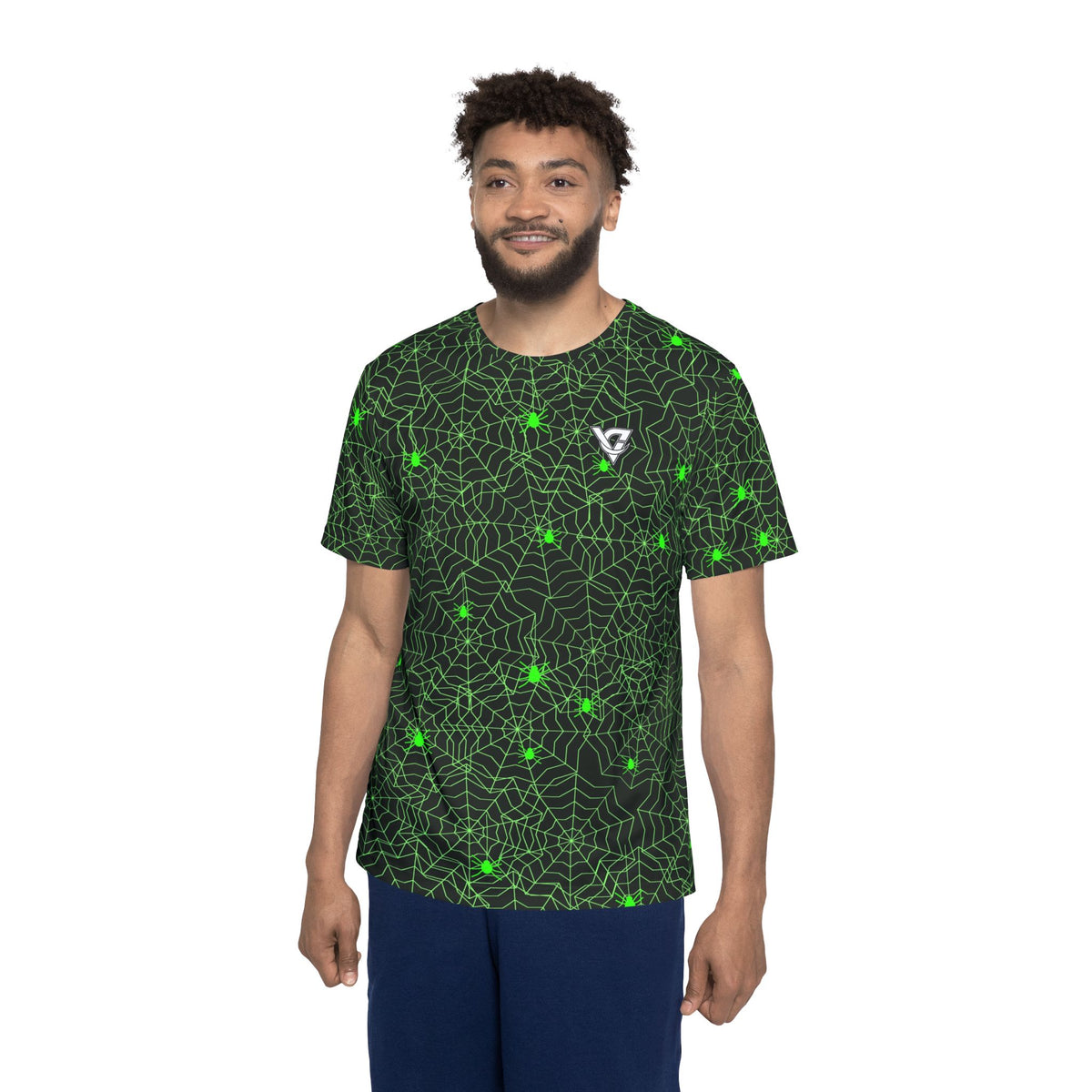 Halloween Toxic Slime Spiderweb Multipurpose Athletic Shirt