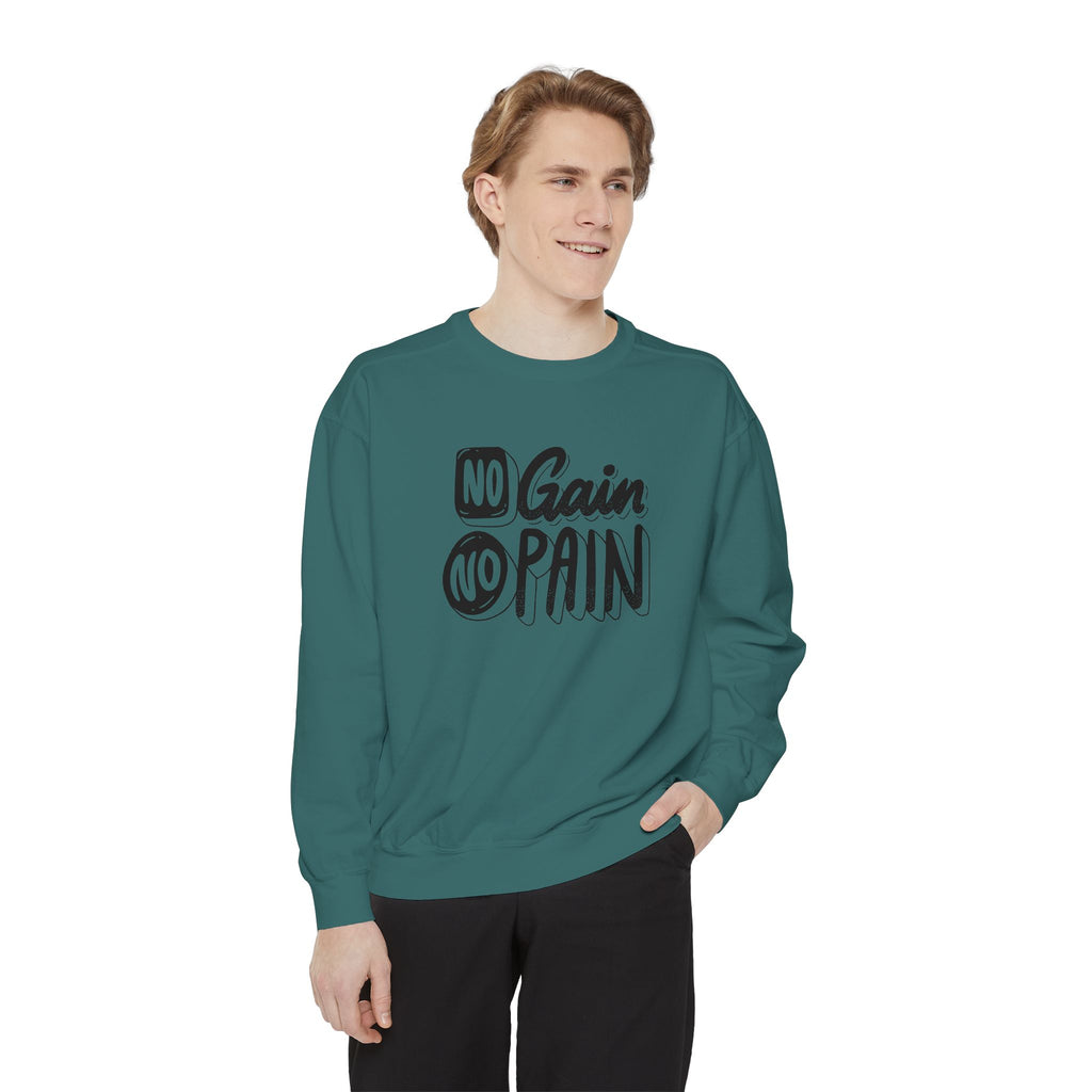 No Gain No Pain Sweatshirt | Motivational Fitness Crewneck