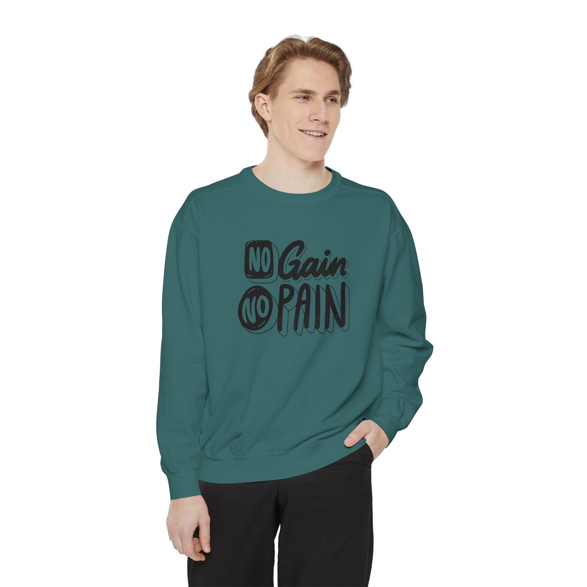 No Gain No Pain Sweatshirt | Motivational Fitness Crewneck
