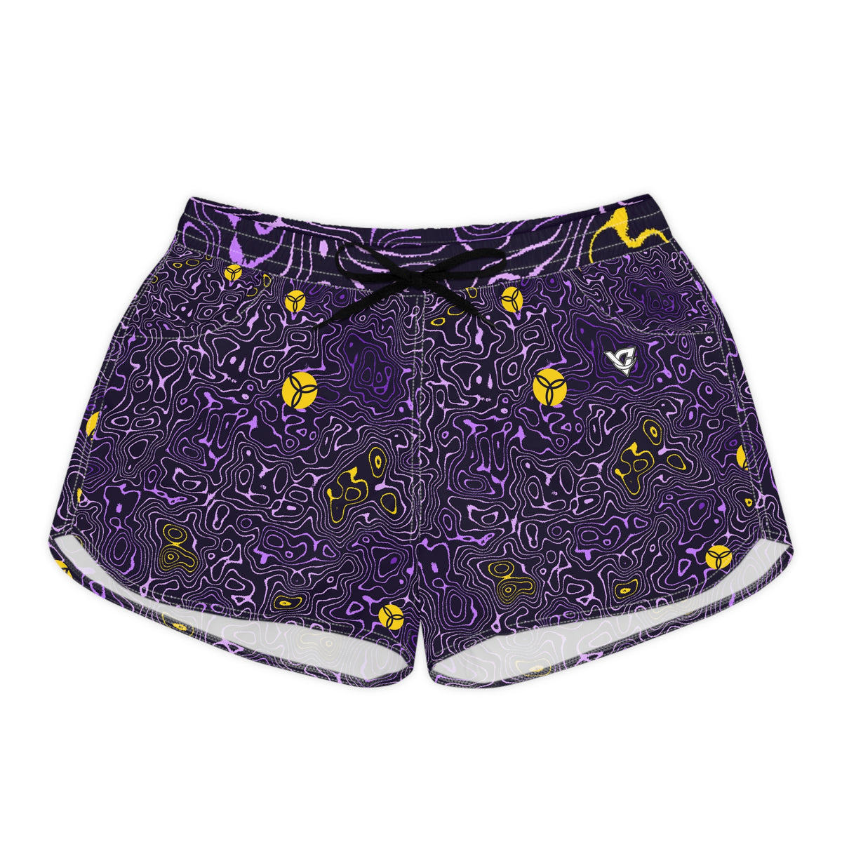 Volleyball Ultra Grape Topo Trail Women's Athletic Shorts with Pockets