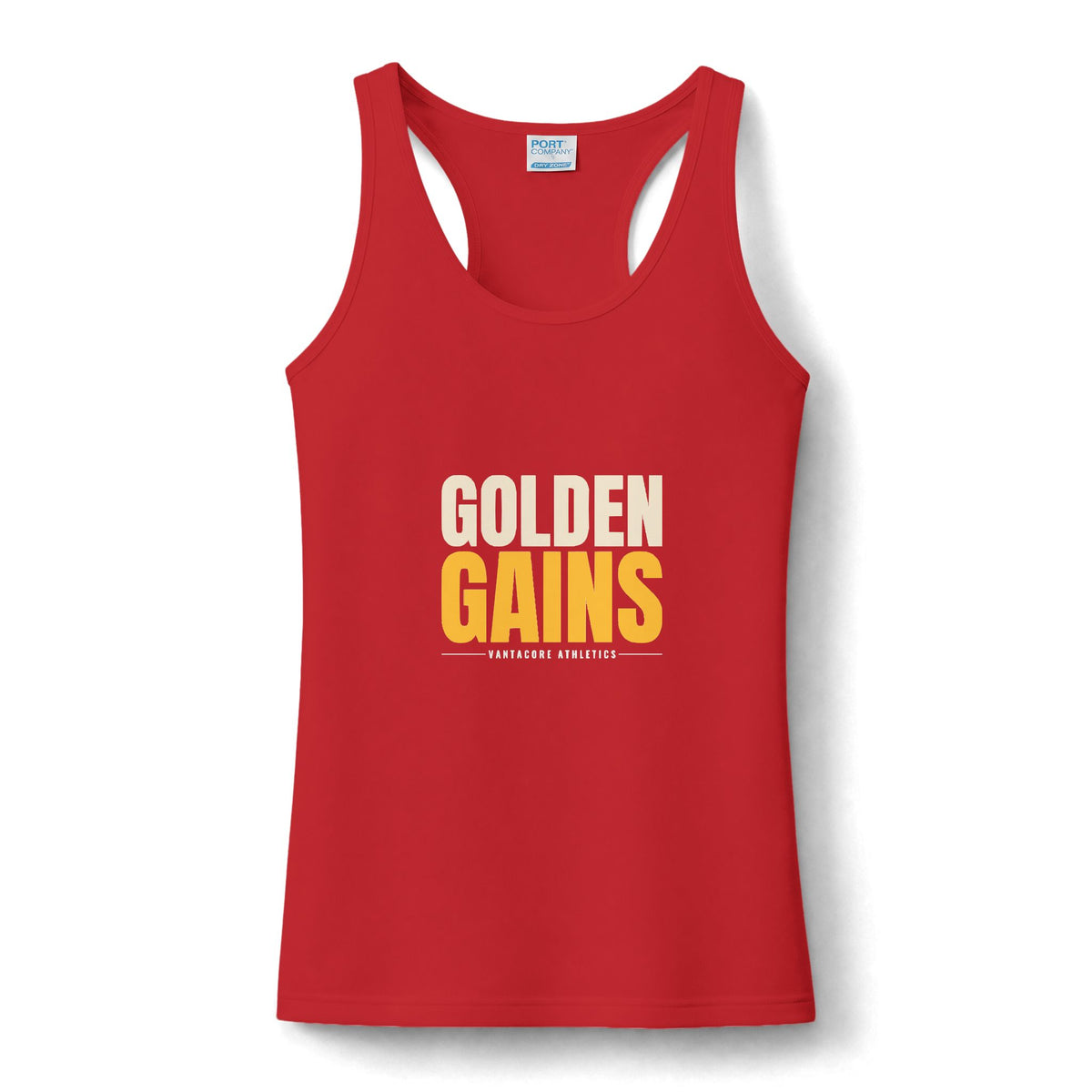 Golden Gains | Women's Performance Racerback Tank