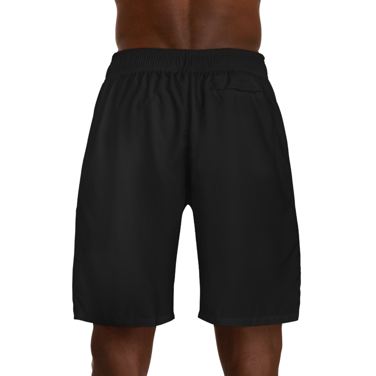 Vantacore Solid Black Men's Athletic Shorts with Pockets