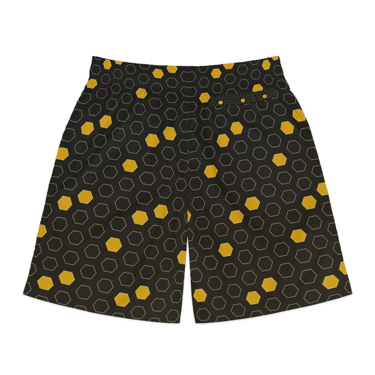 Soccer Gold Rush Hex Pitch Men's Athletic Shorts with Pockets