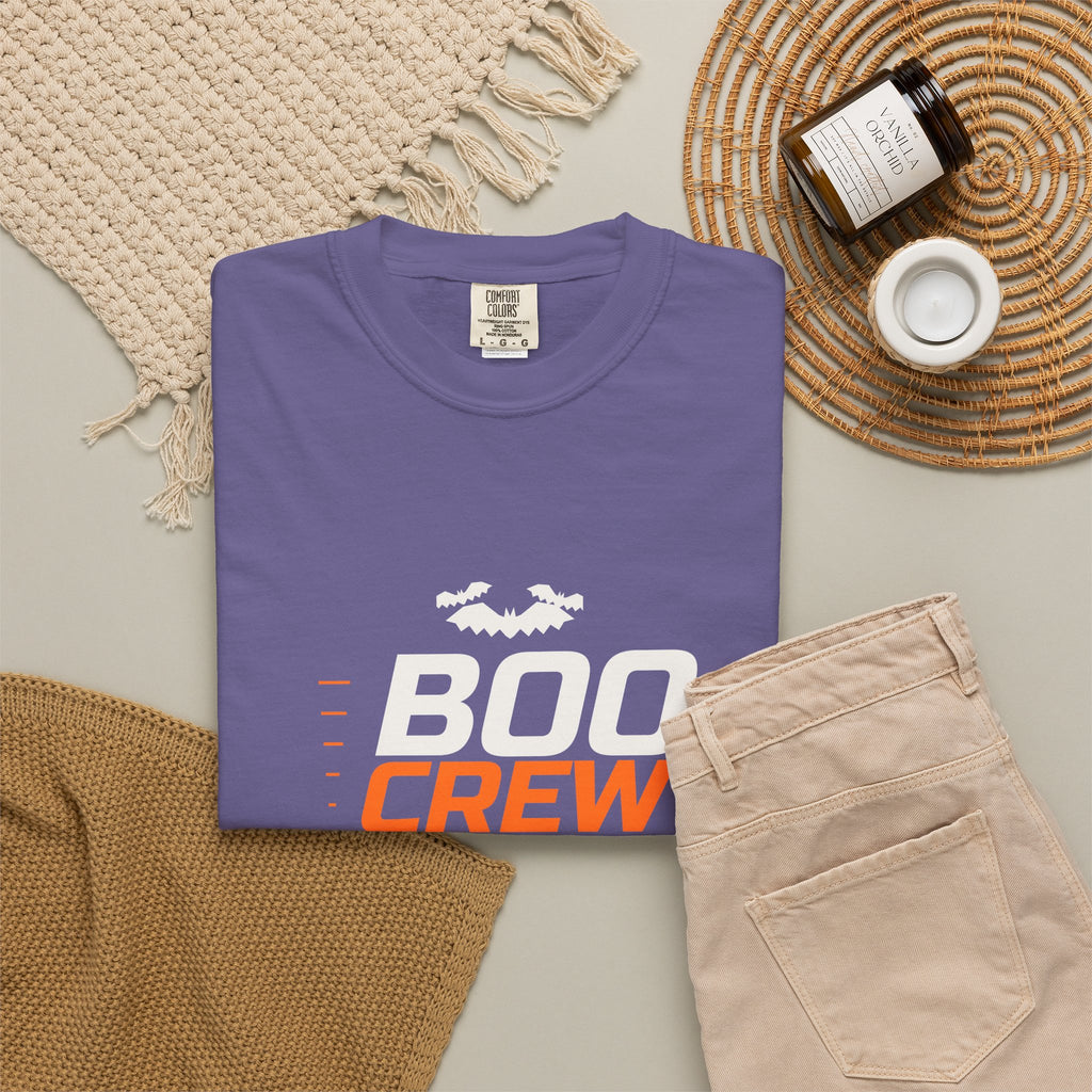Boo Crew | Women's Halloween Garment-Dyed Graphic Tee