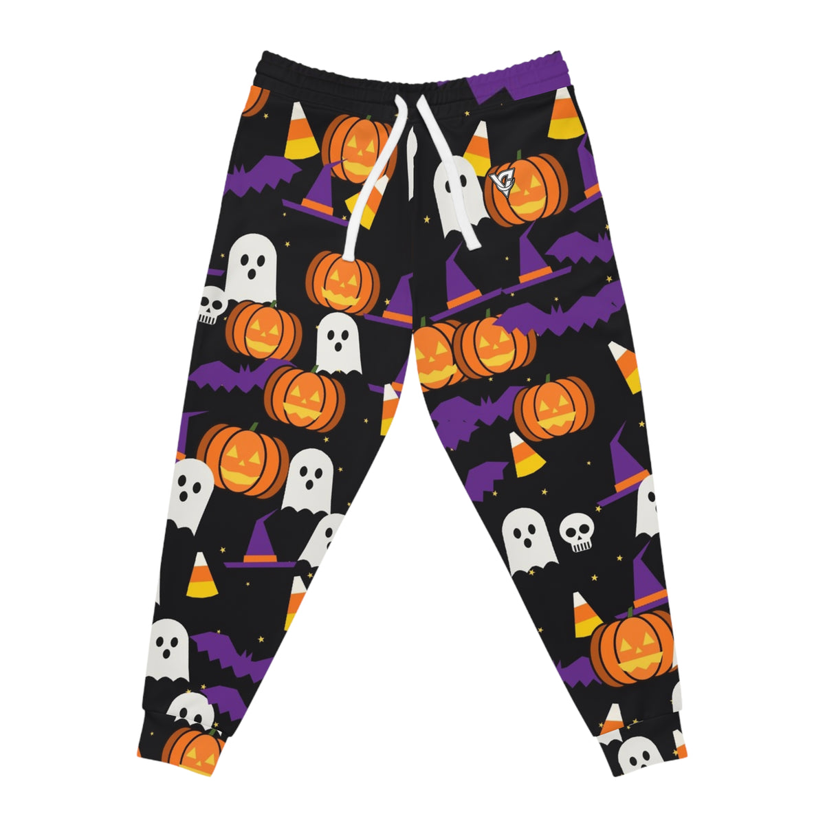 Halloween Midnight Pumpkin Spooky Mix Men's Joggers – All-Over Print Athletic Jogger Pants