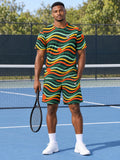 Tennis Jungle Juice Wave Rider Men's Sports Jersey - front view