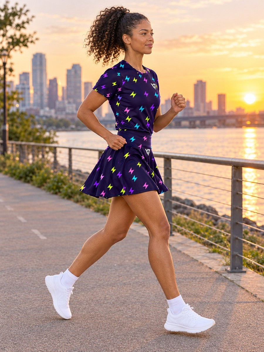 Running Violet Volt Icon Storm Women's Sports Jersey - side view