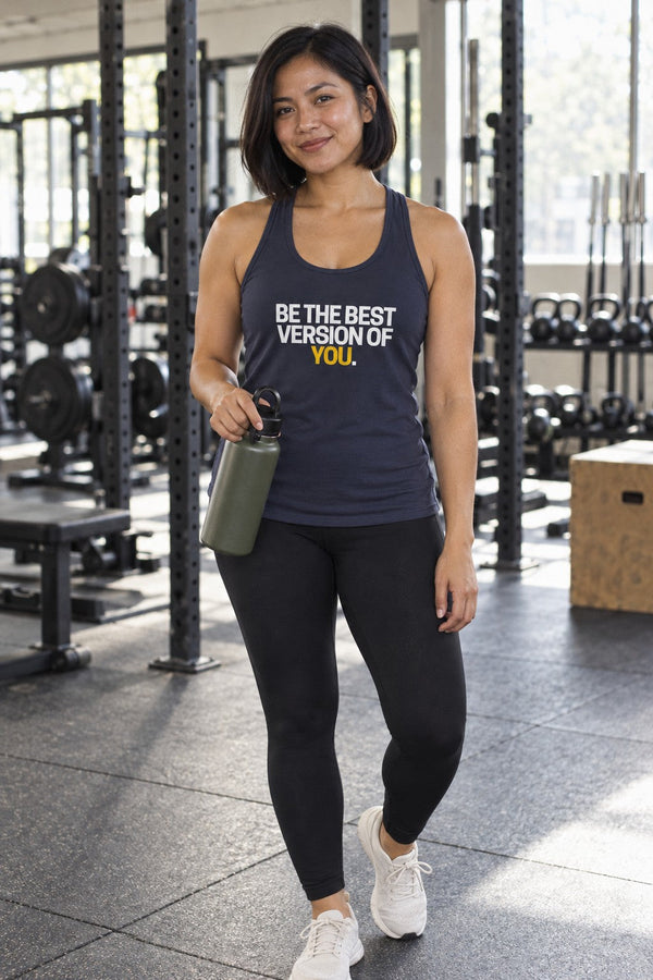 Performance Tank Top — "Be the Best Version of You" Motivational Fitness Tank