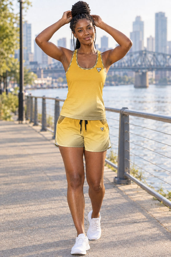 Harvest Gold Ombre | Women's Matching Racerback Tank