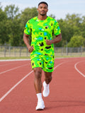Running Lime Riot Pixel Camo Men's Sports Jersey - front view