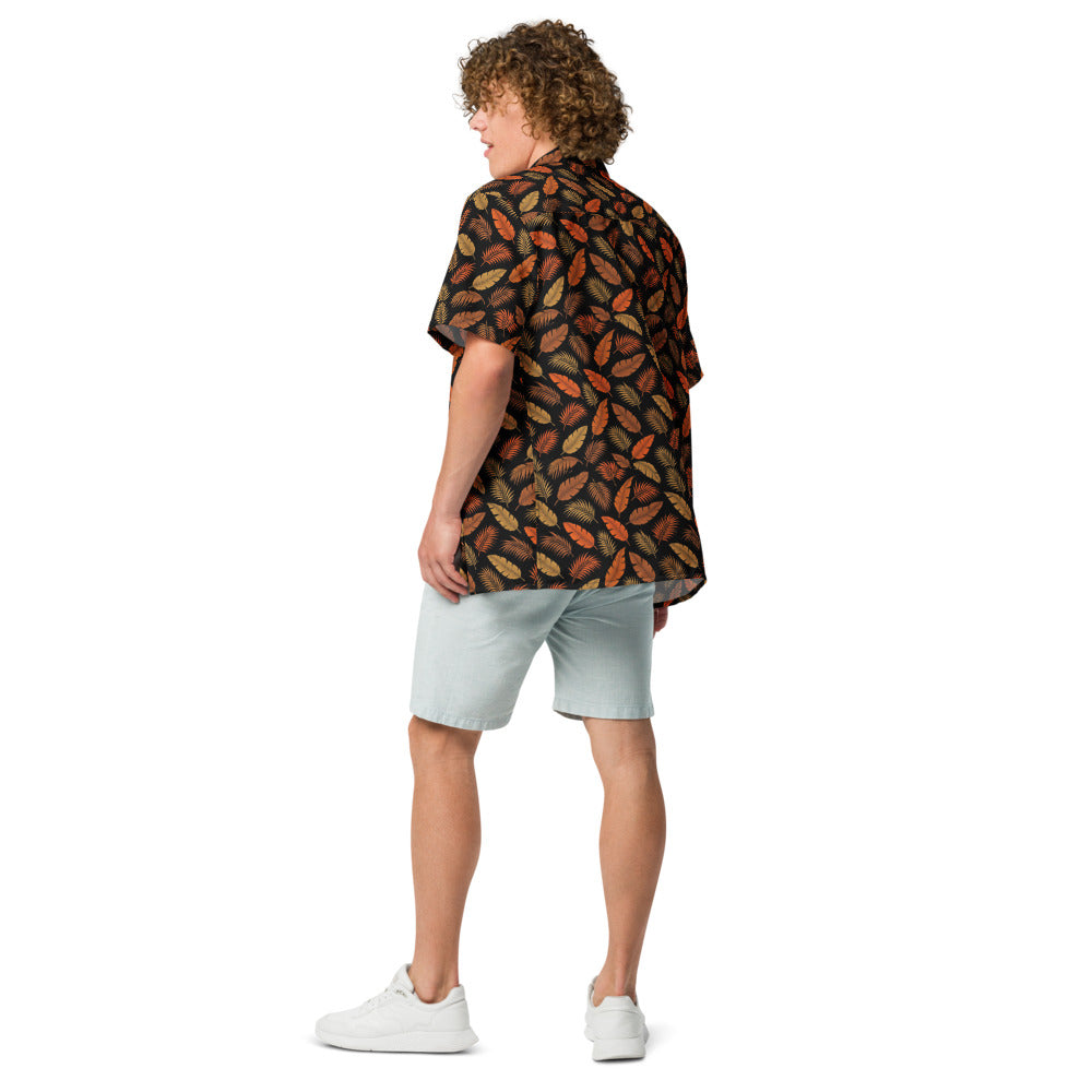 Lava Palm button-up shirt back view