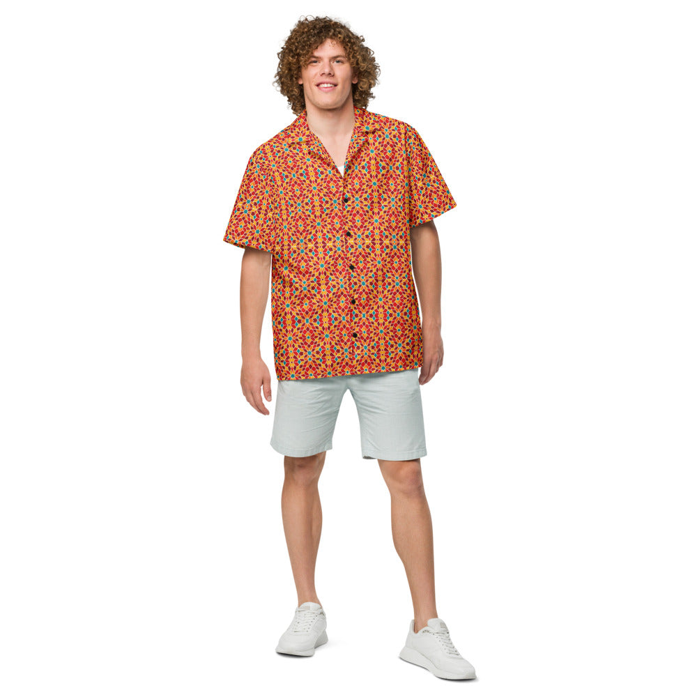 Blaze Mosaic button-up shirt front view