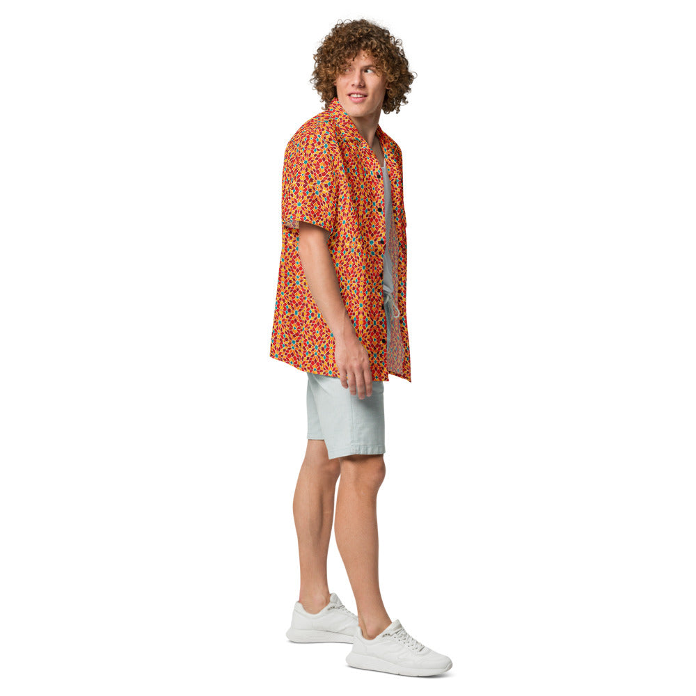 Blaze Mosaic button-up shirt side view