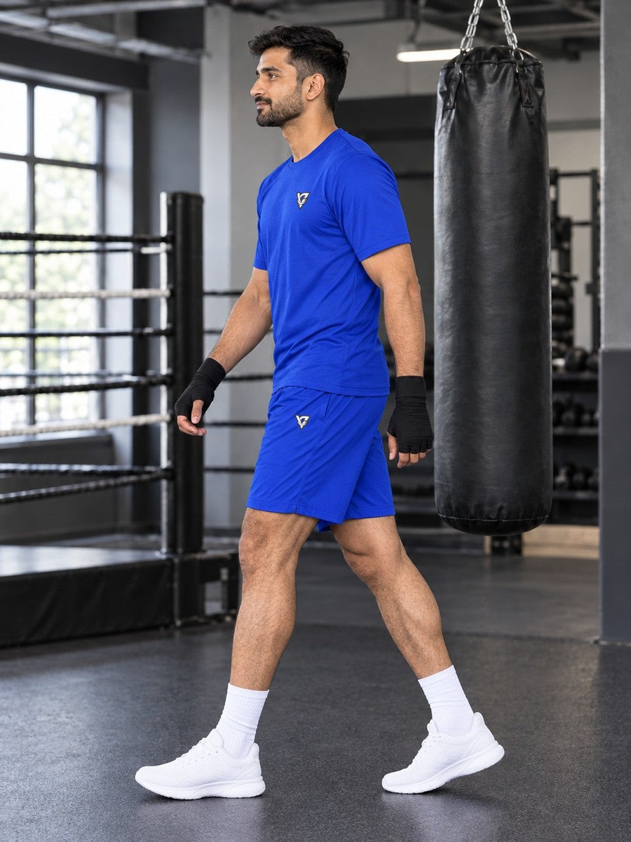 Vantacore Solid Royal Blue Men's Sports Jersey - side view