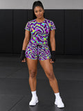 Combat Sports Midnight Neon Tie-Dye Spin Women's Sports Jersey - front view