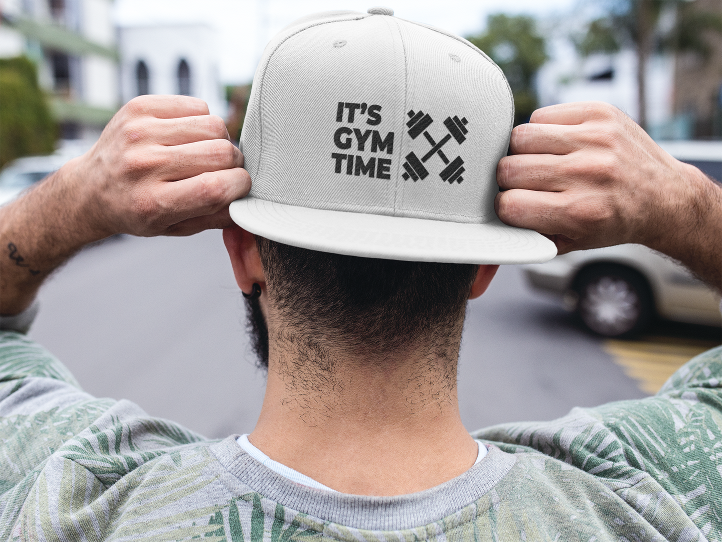 It's Gym Time Embroidered Low Profile Baseball Cap | Adjustable Cotton Dad Hat for Men & Women