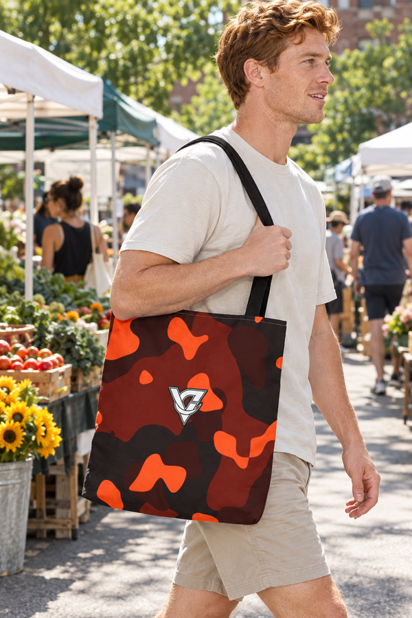 Ember Camo Tote Bag — All-Over Print Gym & Everyday Tote