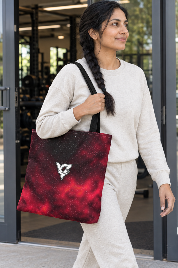 Infrared Galaxy Tote Bag — All-Over Print Gym & Everyday Tote