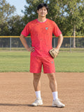 Baseball & Softball Sunset Fade Diamond Stitch Men's Sports Jersey, front view