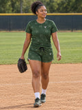 Baseball & Softball Forest Camo Diamond Stitch Women's Sports Jersey, front view