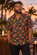 Bird of Paradise Blaze button-up shirt worn out