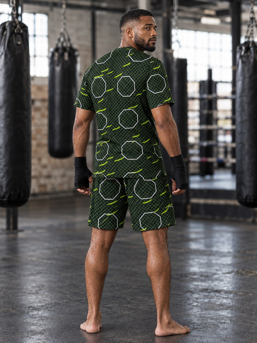 Combat Sports Volt Night Cage Mesh Men's Sports Jersey, back view