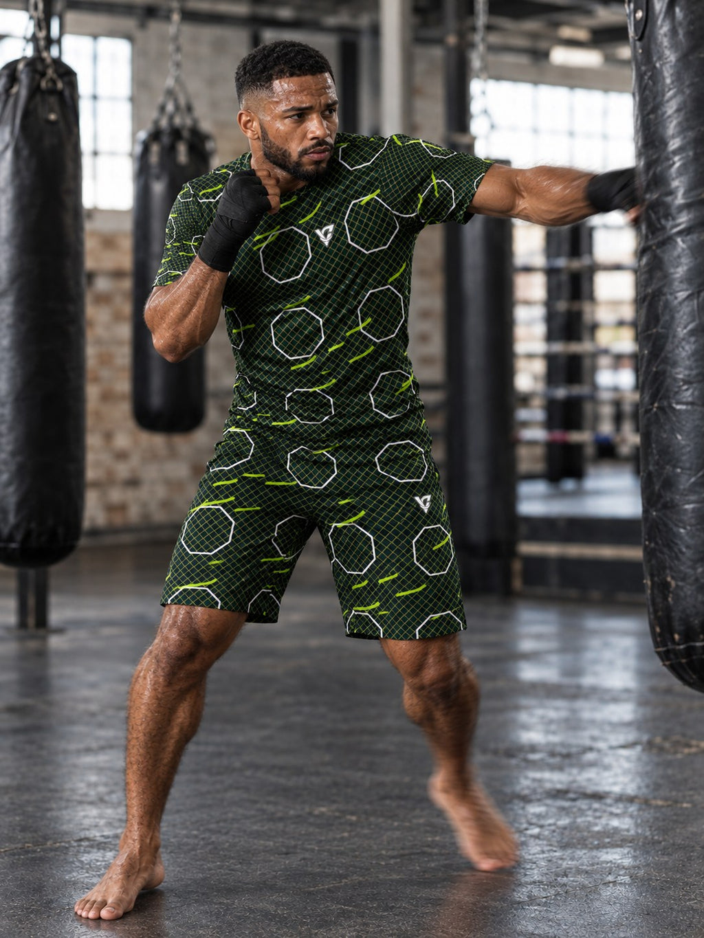 Combat Sports Volt Night Cage Mesh Men's Sports Jersey, in action