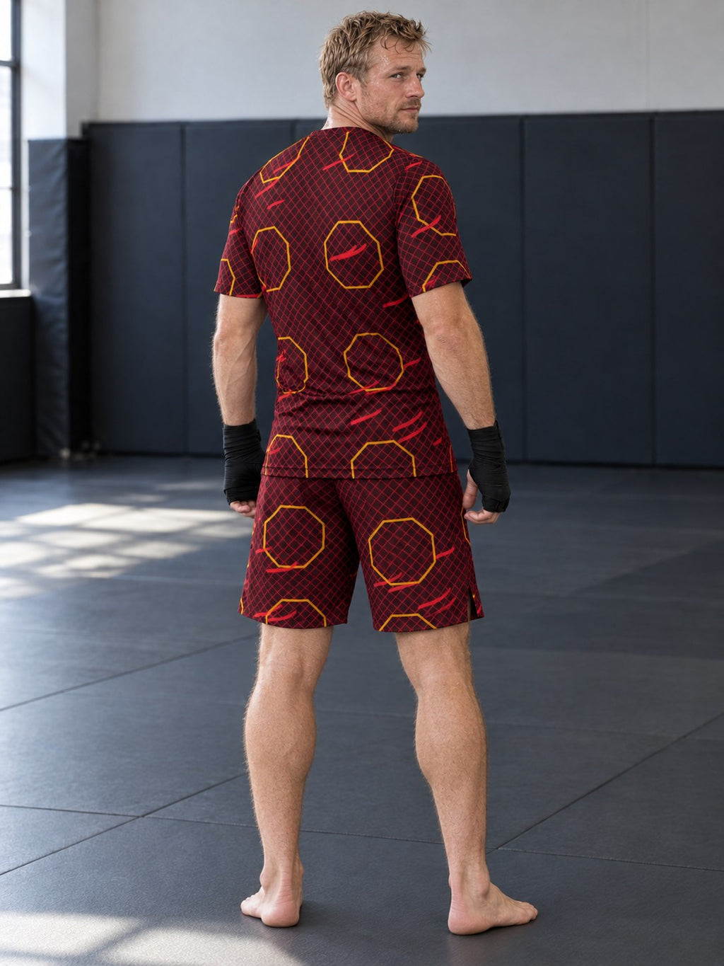 Combat Sports Crimson Blaze Cage Mesh Men's Sports Jersey, back view