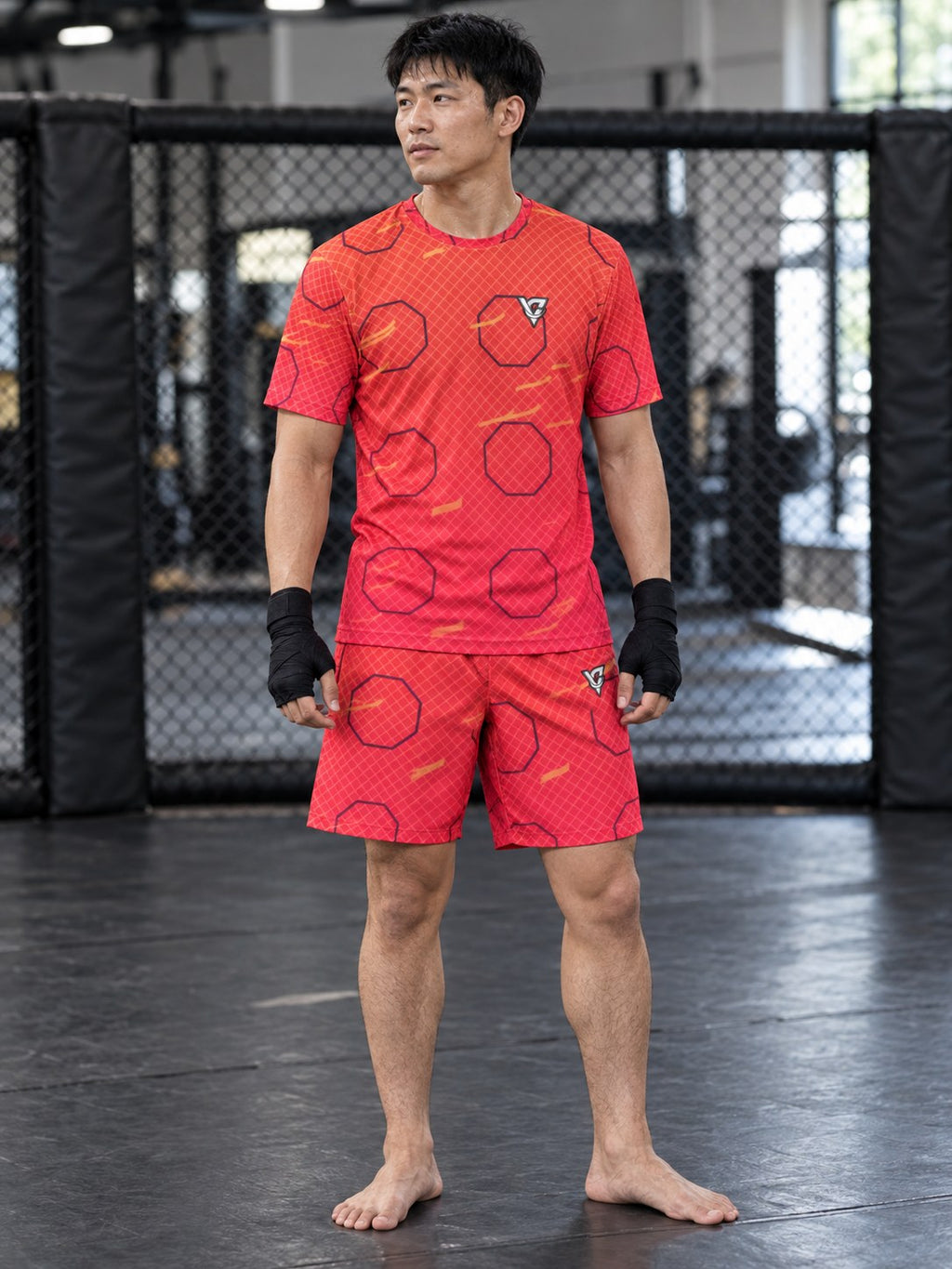 Combat Sports Sunset Fade Cage Mesh Men's Sports Jersey, front view