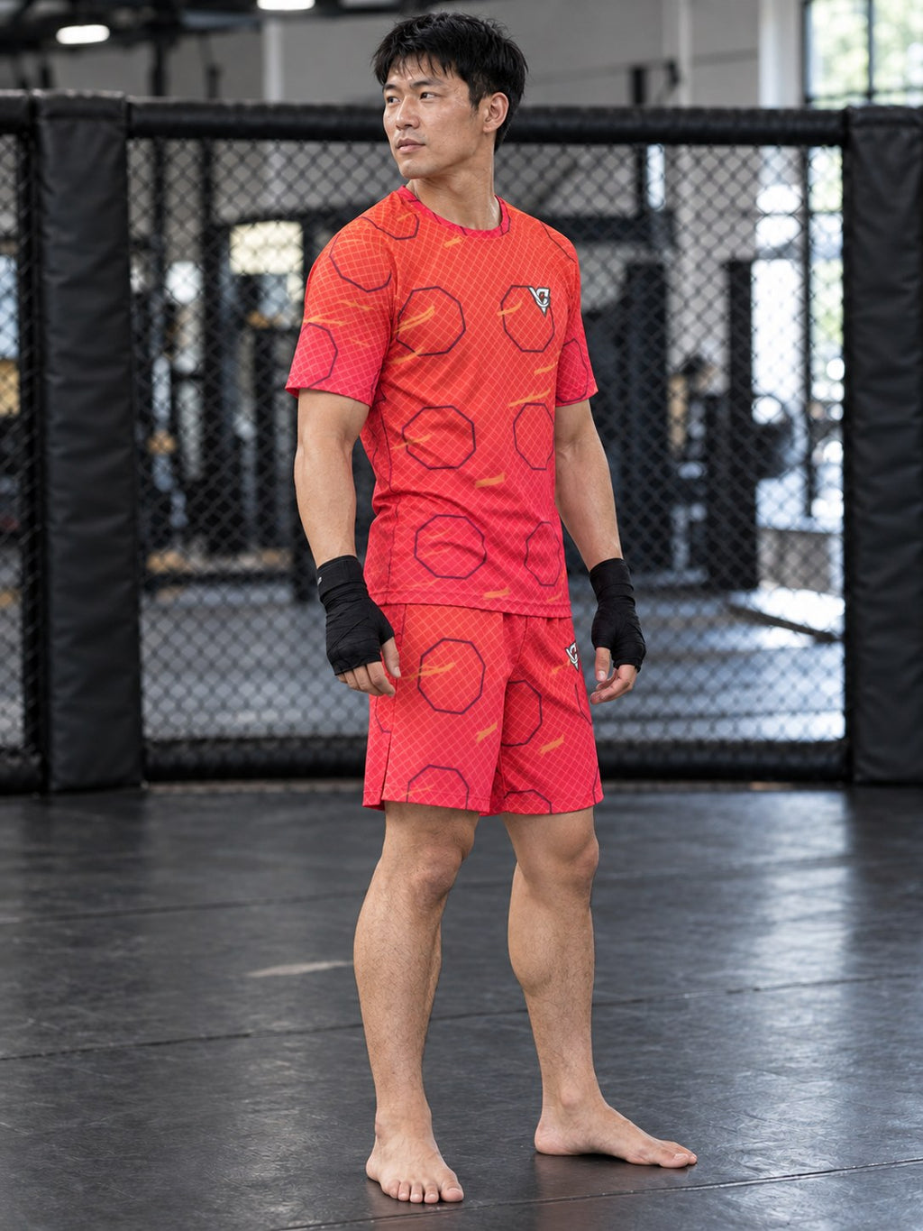 Combat Sports Sunset Fade Cage Mesh Men's Sports Jersey, side view