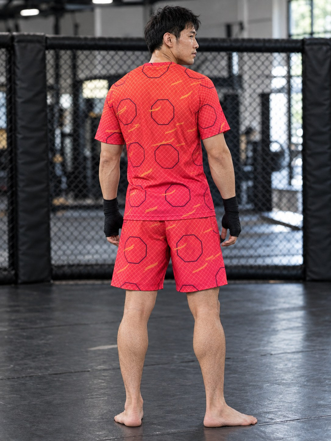 Combat Sports Sunset Fade Cage Mesh Men's Sports Jersey, back view