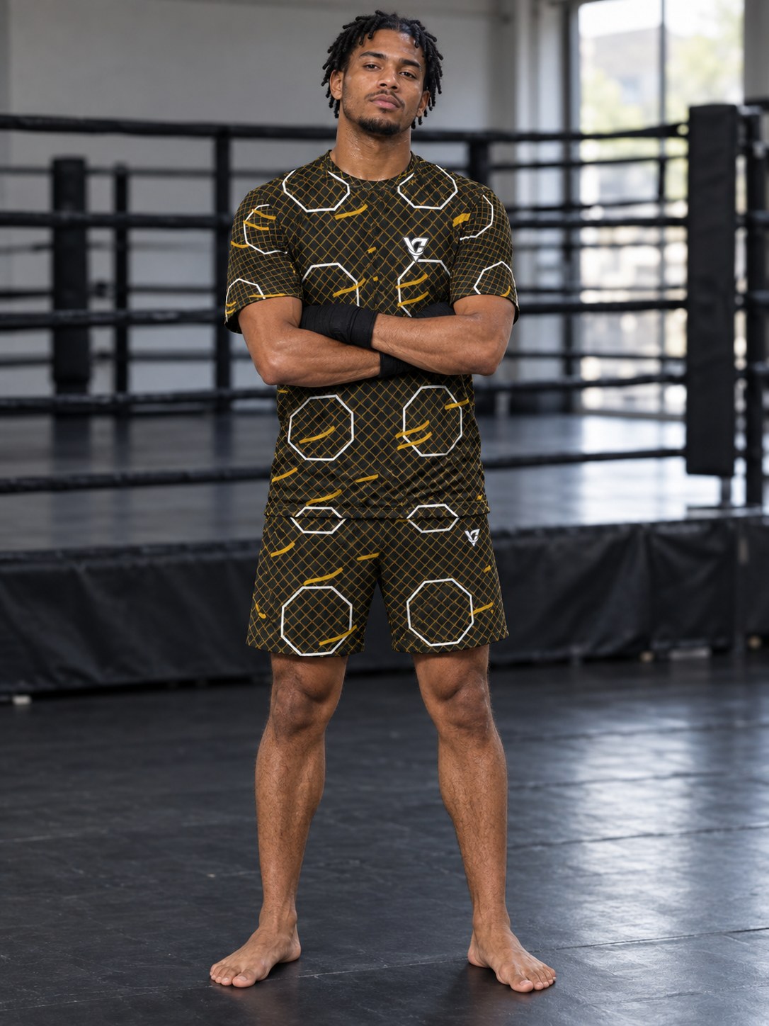 Combat Sports Gold Rush Cage Mesh Men's Sports Jersey, front view