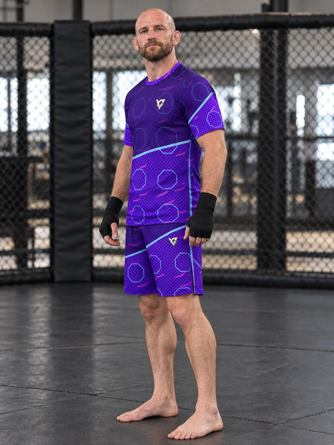 Combat Sports Ultra Violet Cage Mesh Men's Sports Jersey, side view