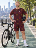 Cycling Crimson Blaze Chainring Men's Sports Jersey, front view