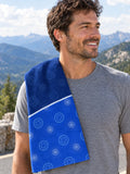 Cycling Royal Ice Chainring Rally Towel, lifestyle photo