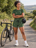 Cycling Forest Camo Chainring Women's Sports Jersey, front view