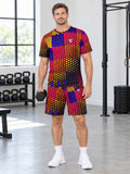 Training & Gym Hot Lava Halftone Pulse Men's Sports Jersey - front view