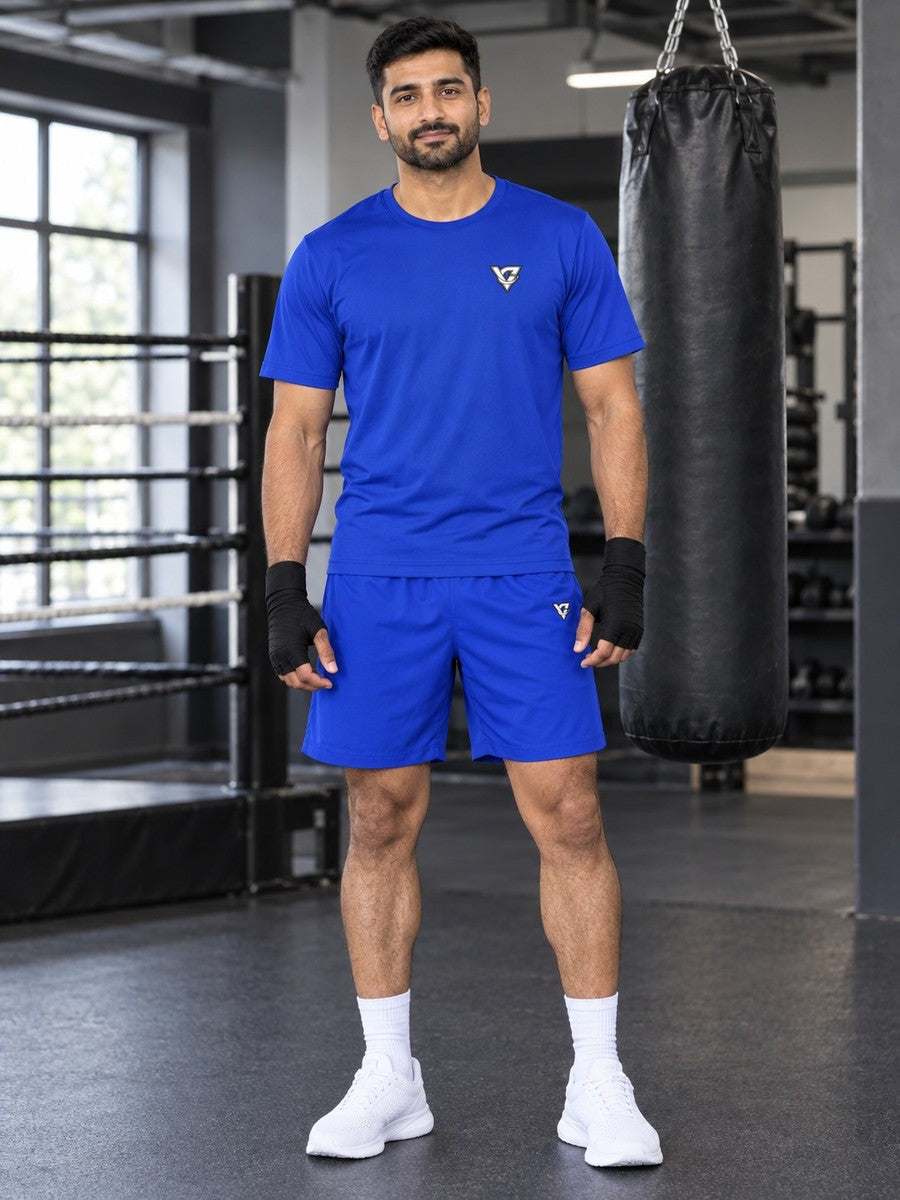 Vantacore Solid Royal Blue Men's Sports Jersey - front view