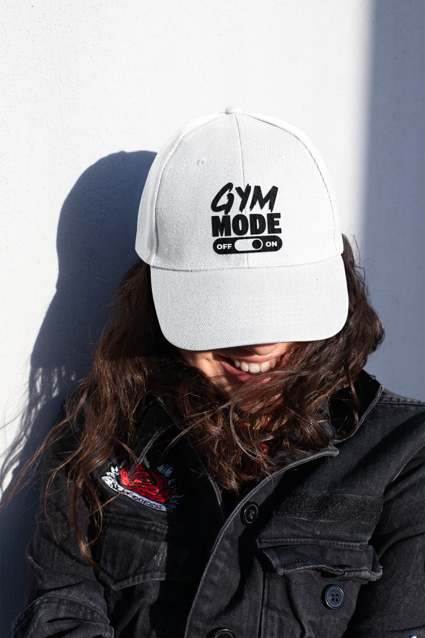 Gym Mode Embroidered Low Profile Baseball Cap | Adjustable Cotton Dad Hat for Men & Women