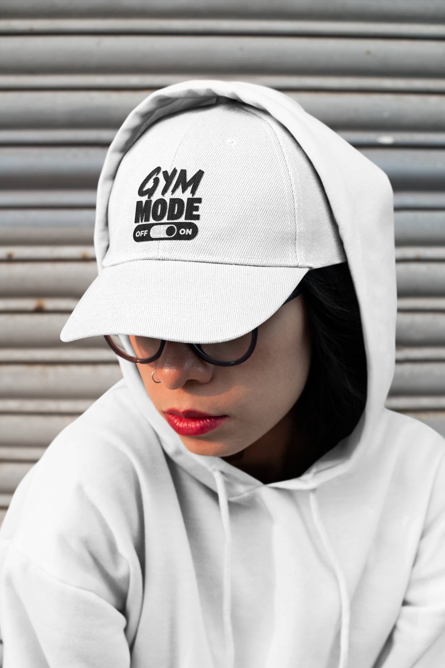 Gym Mode Embroidered Low Profile Baseball Cap | Adjustable Cotton Dad Hat for Men & Women