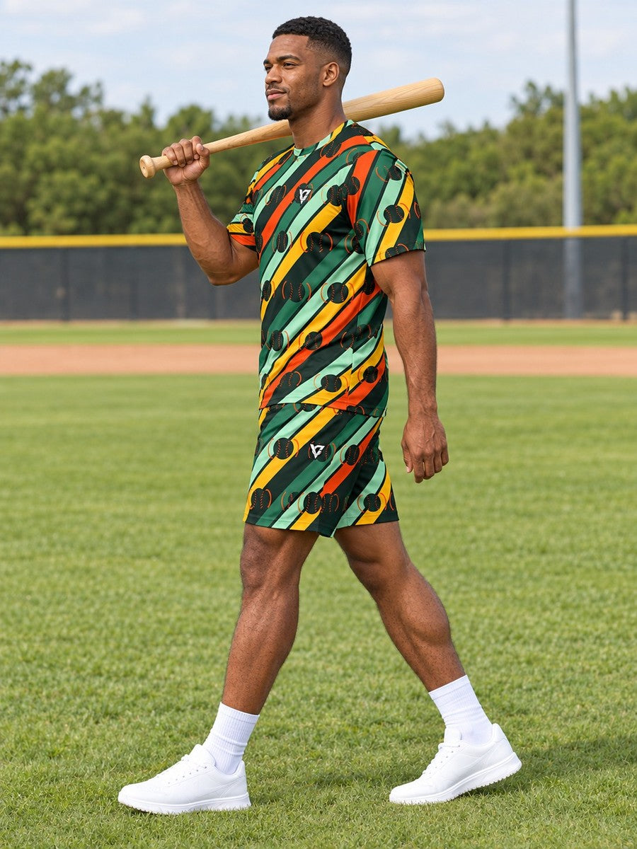 Baseball & Softball Jungle Juice Stripe Surge Men's Sports Jersey - side view