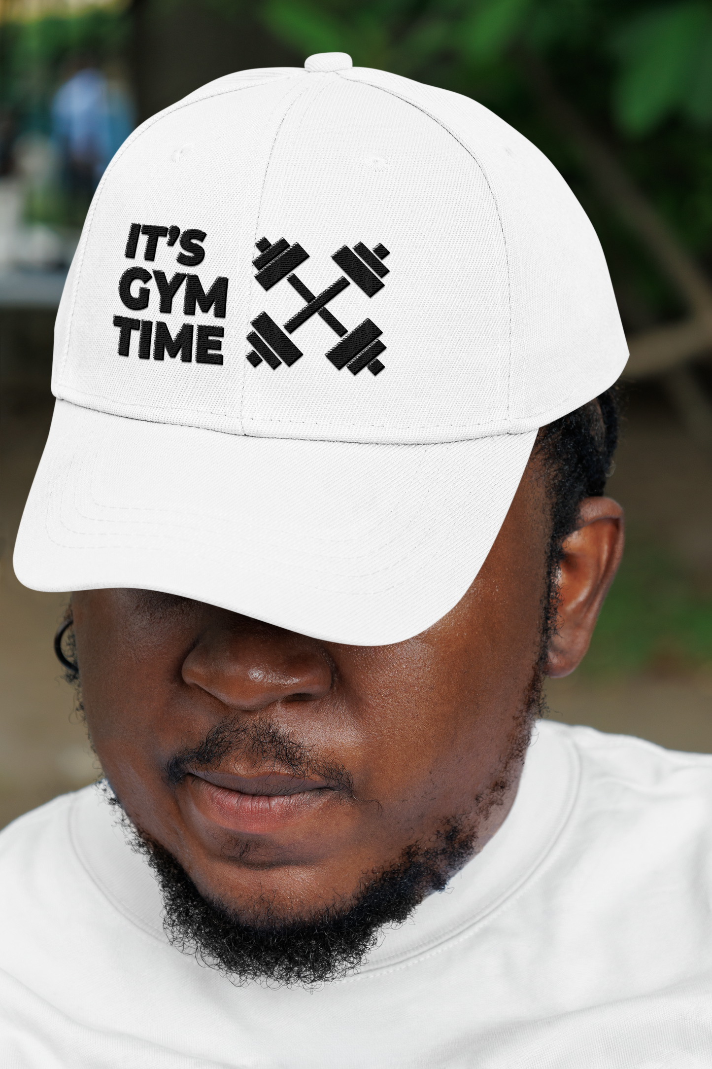 It's Gym Time Embroidered Low Profile Baseball Cap | Adjustable Cotton Dad Hat for Men & Women