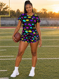 Football Midnight Neon Icon Storm Women's Sports Jersey - front view