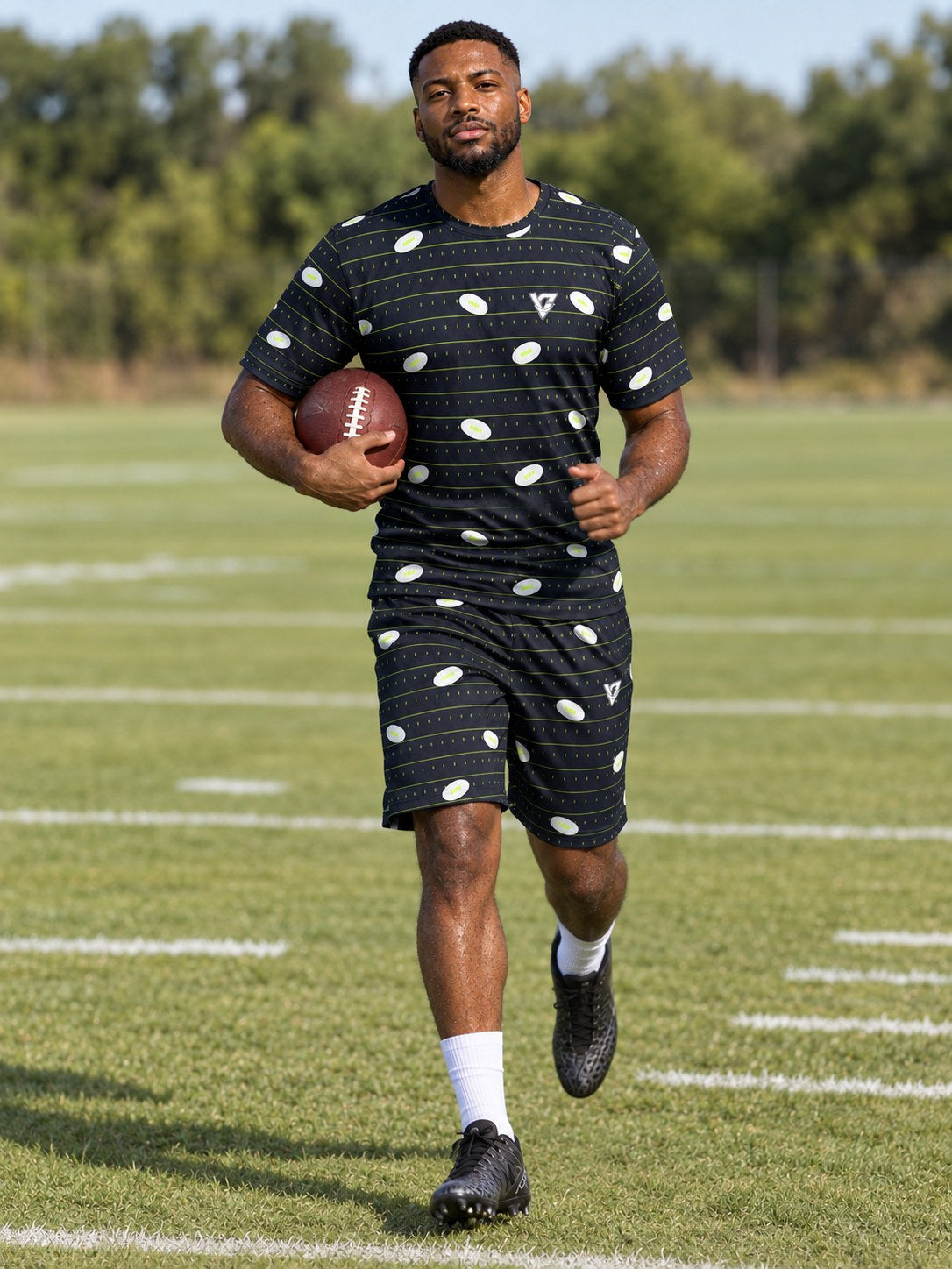 Football Volt Night Gridiron Men's Sports Jersey, in action