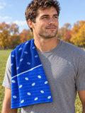 Football Royal Ice Gridiron Rally Towel, lifestyle photo